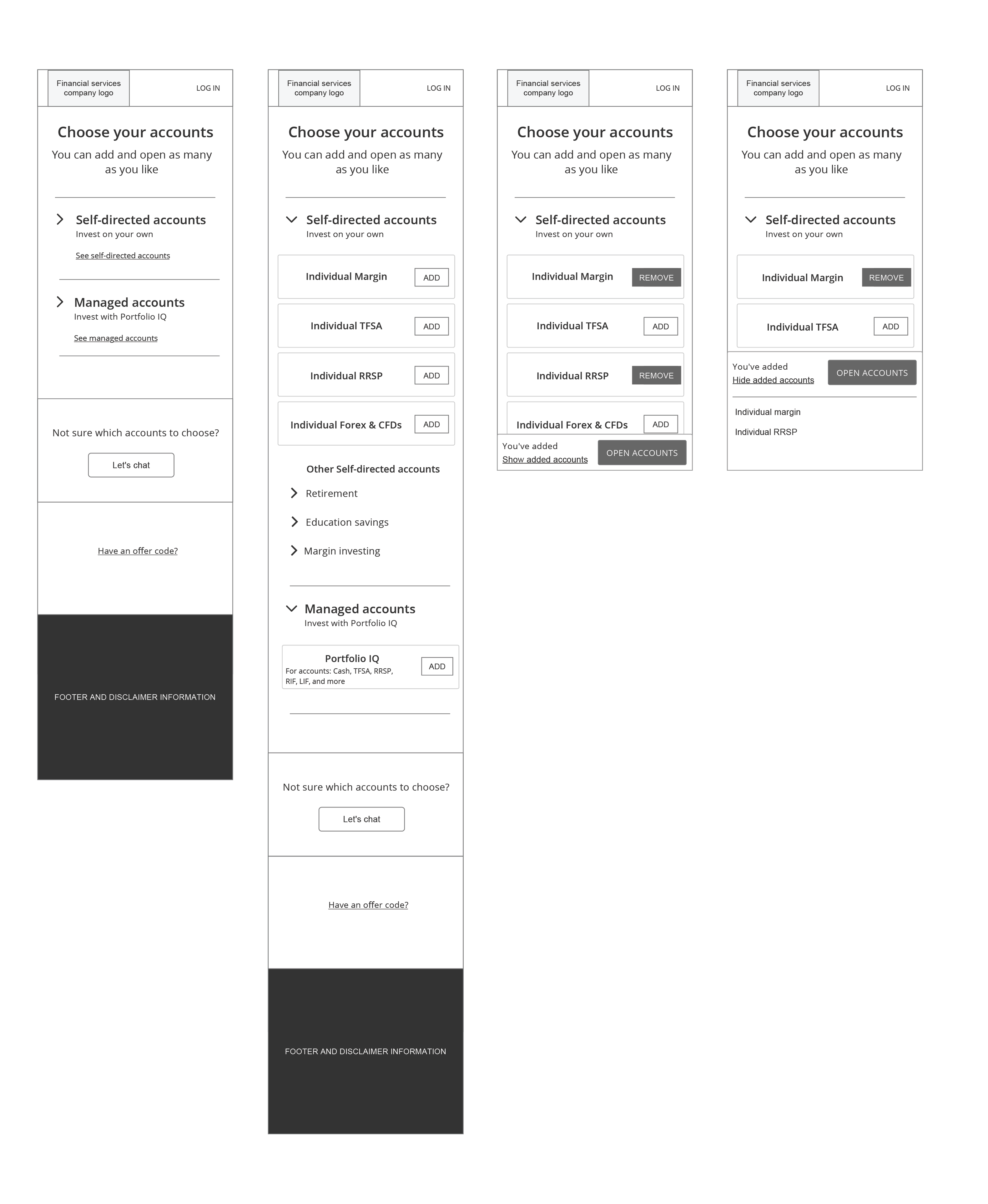 Account selection concept 1