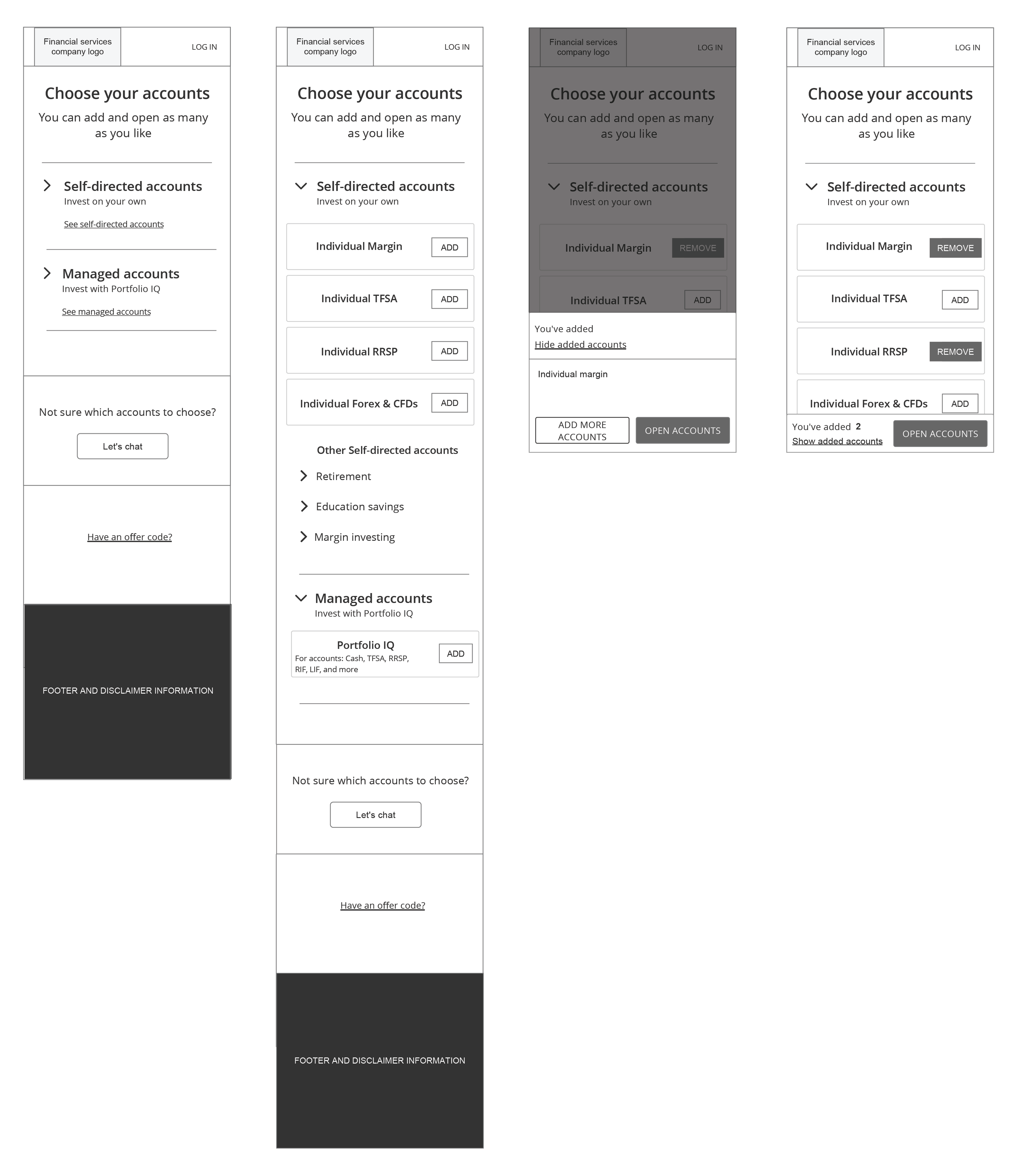 Account selection concept 1
